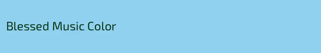 Blessed Music Color